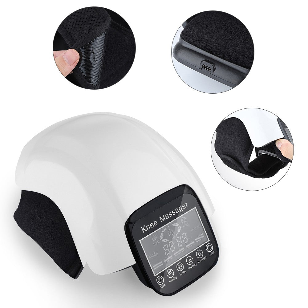 Massageador para Ombros e Joelho Inteligente Sem Fio, Pressão de Ar, Vibração, Massagem