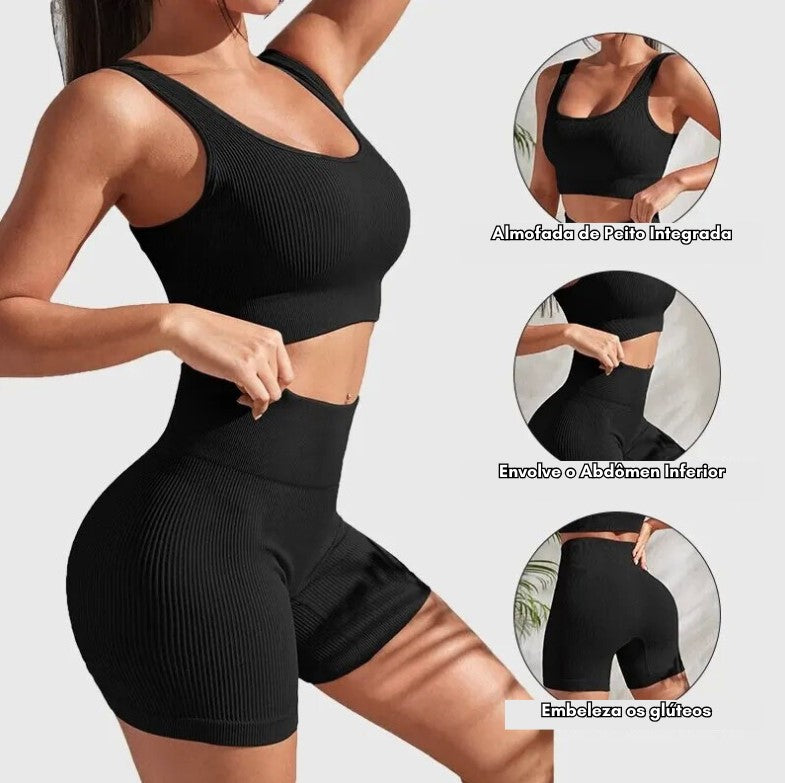 Conjunto Tech Canelado Sem Costura