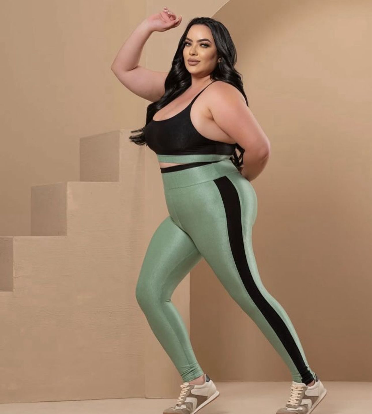 ATACADO MÍNIMO 9 PECAS - Conjunto Green - Legging + Top