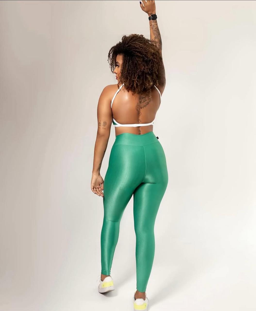 ATACADO MINIMO 9 PEÇAS - Conjunto Esmeralda - Legging + Top