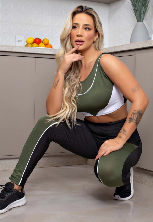 Conjunto Mila - Calça + Cropped