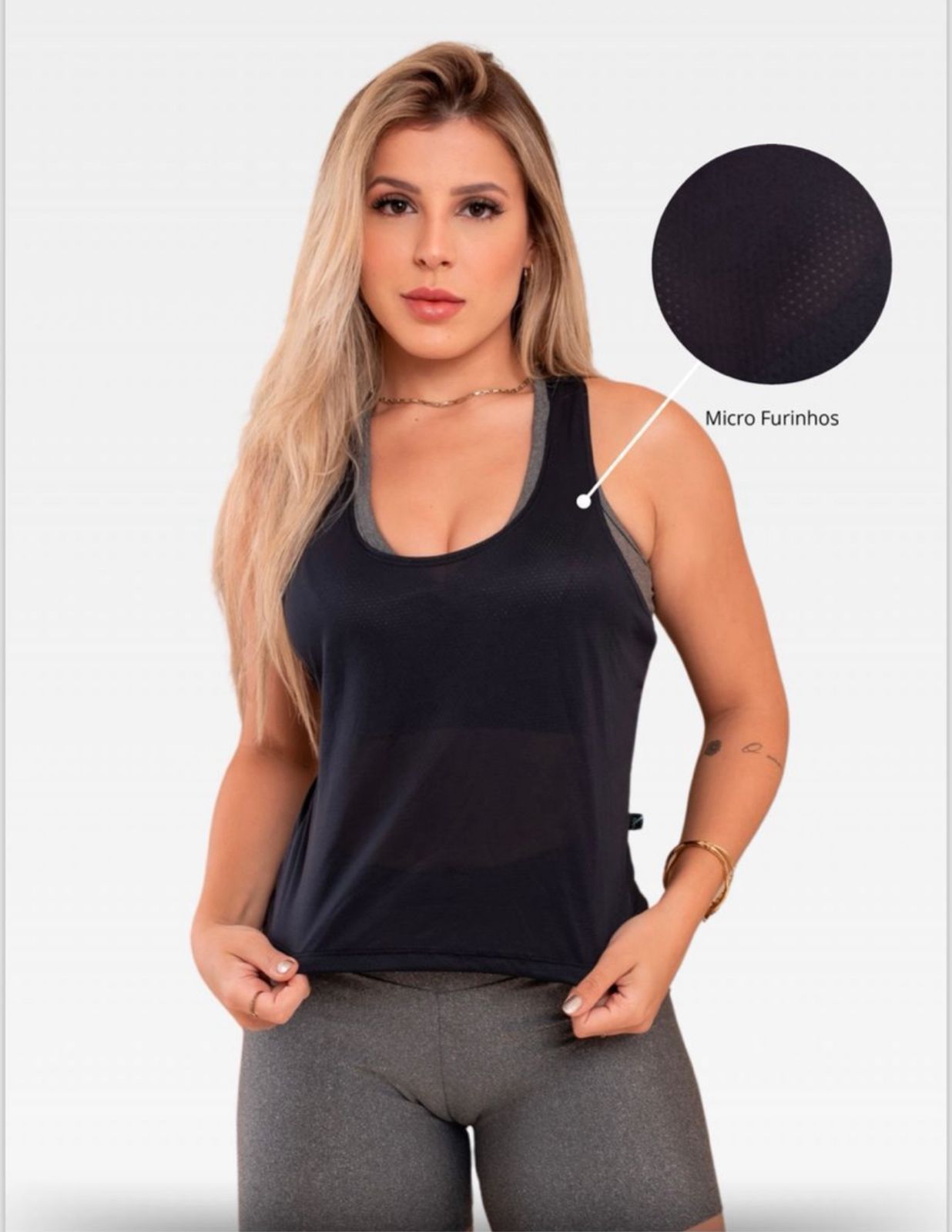 Camiseta Dry Fit sem manga