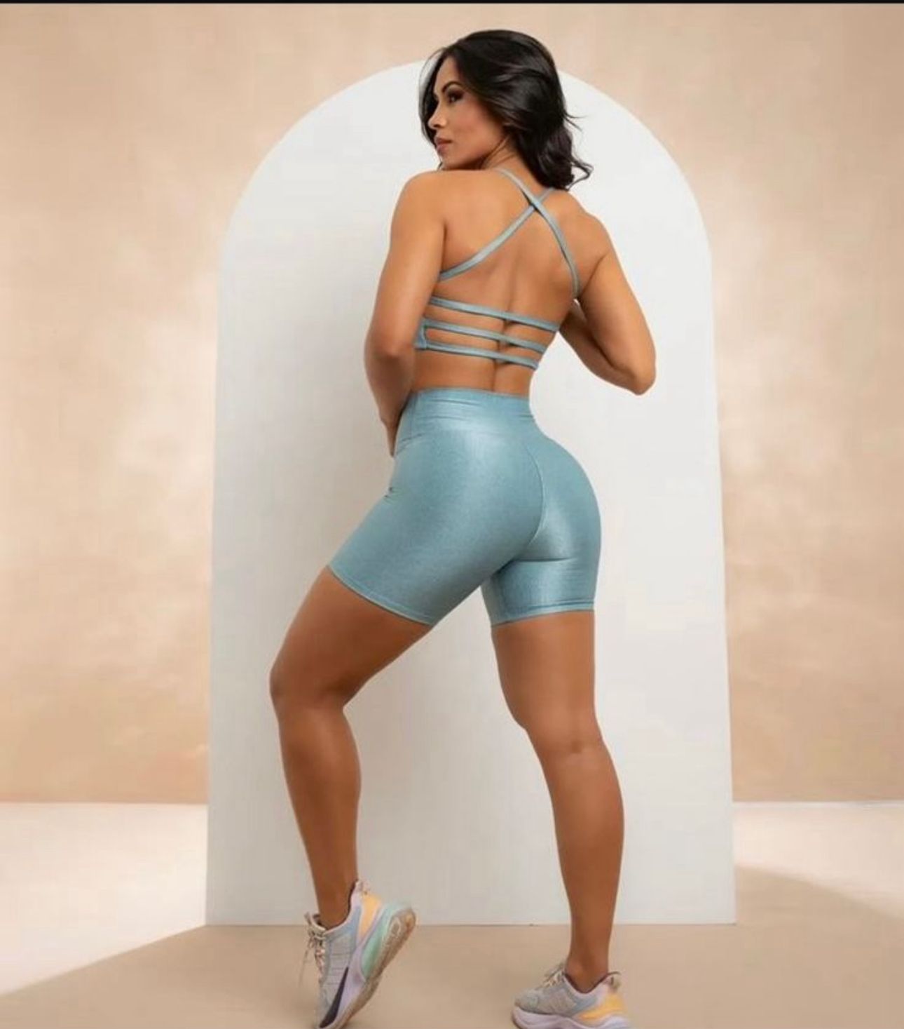 ATACADO- Minimo 9 pecas - Conjunto Bike- Legging + Top